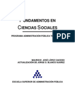 Fundamentos en Ciencias Sociales