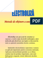 Electroliza - Metode de Obtinere a Nemetalelor 
