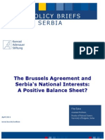 The Brussels Agreement and Serbia's National Interests