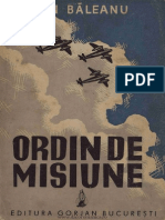 Baleanu, Ion-Ordin de Misiune