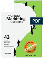 The Right Marketing Questions