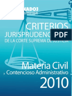 Criterios Civil Contencioso 2010 - Cenadoj