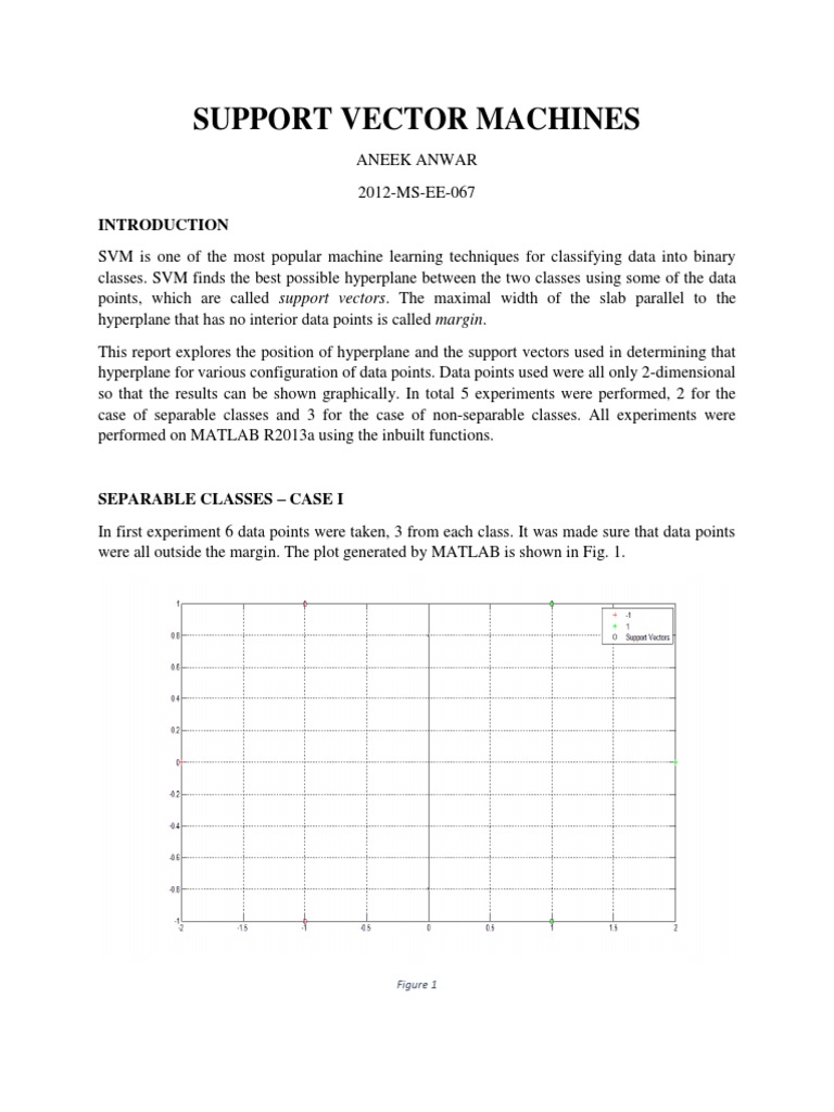 SVM Report | PDF | Support Vector Machine | Teaching Mathematics