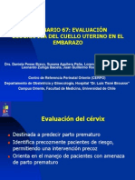 EVALUACIÓN Ecografica Del Cuello Uterino en El Embarazo PDF