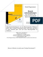 Gigerenzer Gerd Bauchentscheidungen PDF