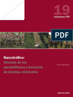 FIP. Narcotrafico. Genesis de Los Paramilitares y Herencia de Bancas Criminales.