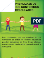 El Aprendizaje de Diversos Contenidos Curriculares