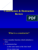 Constructors & Destructors Review