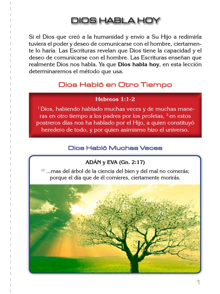 Cómo Dios Habla Hoy | PDF | espíritu Santo | Jesús