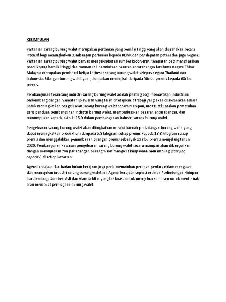 Kesimpulan Ekonomi Pdf