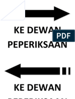 Arah Ke Dewan Peperiksaan