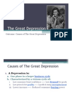 Edsc 304 Causes of The Great Depression Lecture