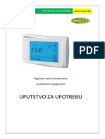 Uputstvo Termostat Touchscreen