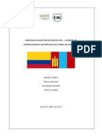 Supervisión de Un Proceso Electoral en Mongolia