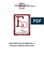 Reglamento - Escuela Libre de Psicología PUEBLA, PUE. MEX. 2013