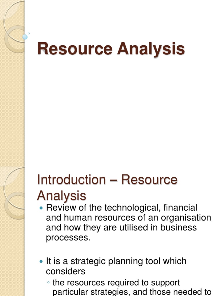 BA Technique Resource Analysis | PDF | Business