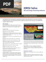 Download IDRISI Selva GIS Image Processing Specifications by jgstorm SN220471485 doc pdf