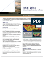 IDRISI Selva GIS Image Processing Specifications
