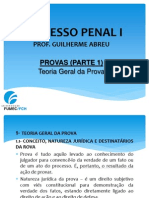 4.1- Provas - Teoria Geral Da Prova - PARTE 01