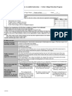 Lesson Planning Form For Accessible Instruction - Calvin College Education Program