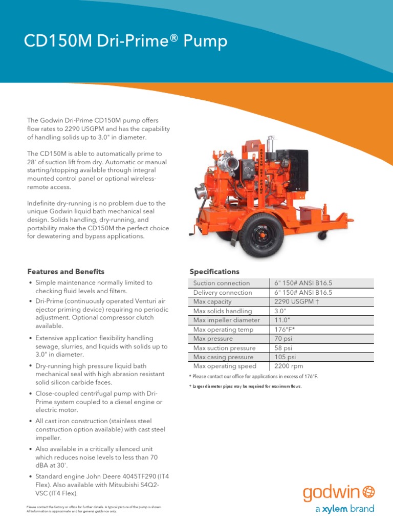 Bomba Godwin CD150 Pump Solid