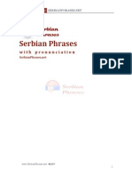 Serbian Phrases: With Pronunciation