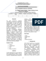 Informe de Laboratorio Quimica Inorganica - Ley de La Conservacion de La Materia