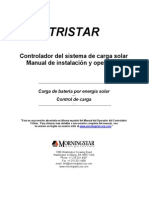 Regulador de Carga Tristar Montaje