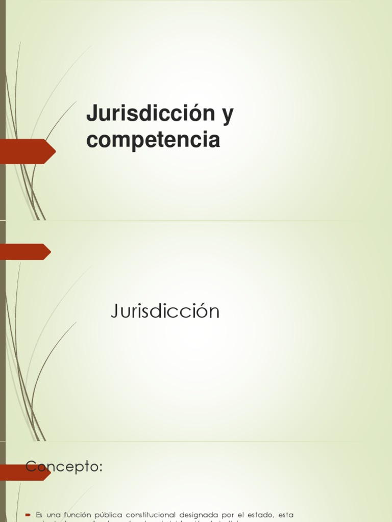 Jurisdicción y Competencia | PDF | Jurisdicción | Juez