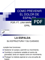 Como Prevenir El Dolor de Espalda