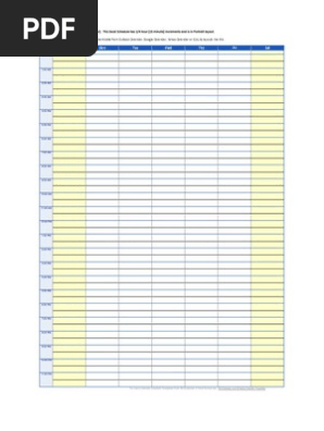 Schedule Weekly 24 Hours