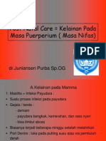 Post Natal Care Kelainan Pada Masa Puerperium