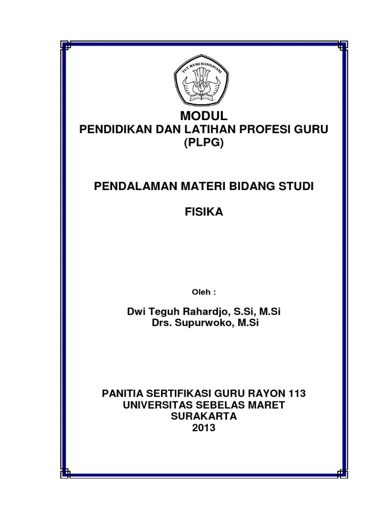 Modul Fisika Sma (Pendalaman Materi)