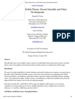 Health Effects of Mobile Phones - Recent Scientific and Policy Developments Kenneth R