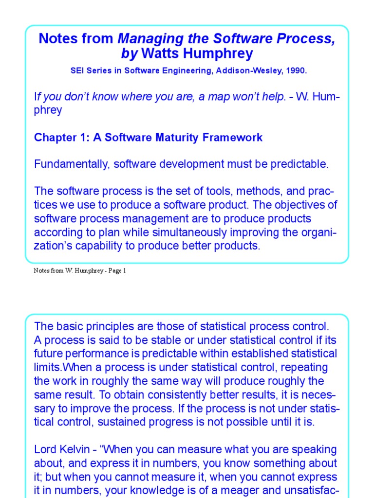 Software Process Improvement Framework | PDF | Software Development ...