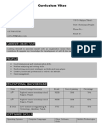 Curriculum Vitae: Rahul Kumar