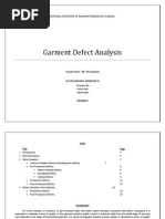 List of Garment Defects With Images | PDF | Seam (Sewing) | Textiles