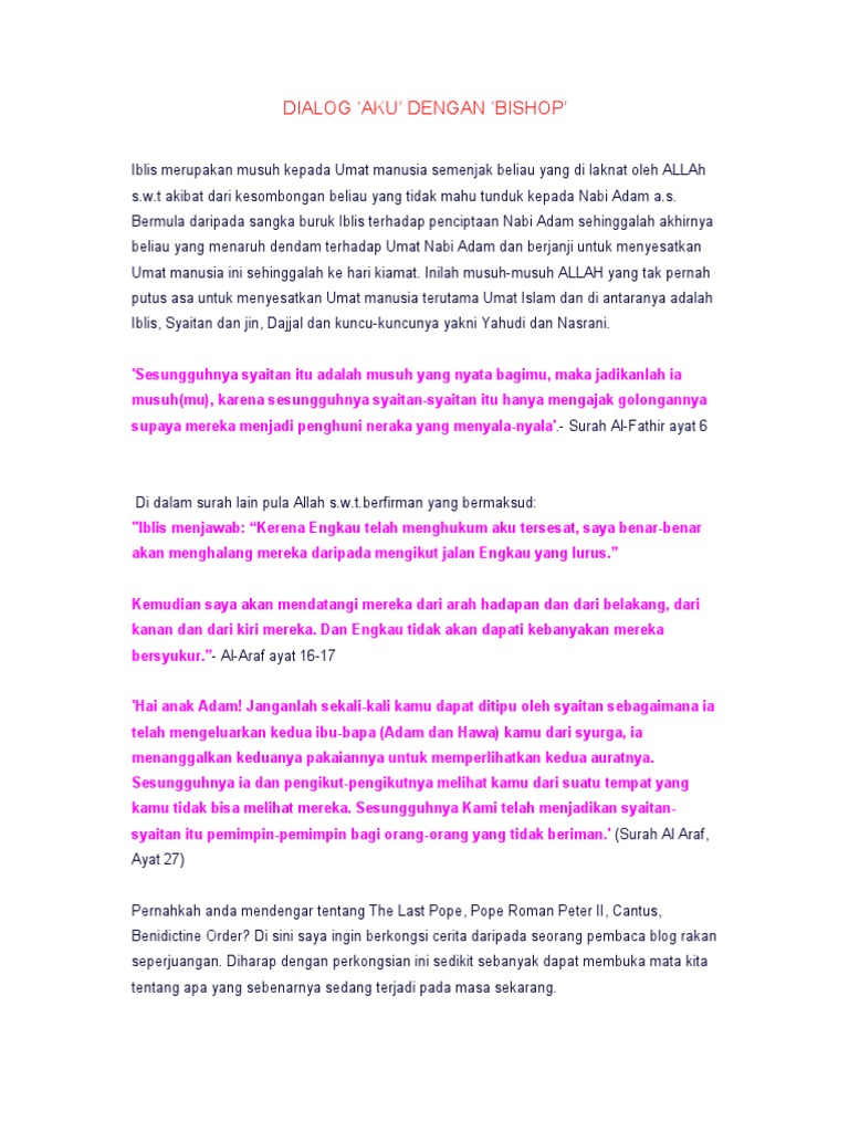 Dialog Aku N Bishop Pdf