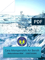 Cara Memperoleh Air Bersih