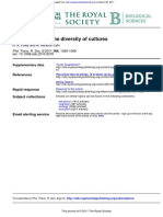 Evolution of Diversity of Cultures - Foley and Lahr