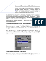 Crear Índices de Contenido en OpenOffice Writer