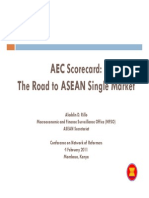Aladdin Rillo Aec Scorecard the Road to Asean Single Market