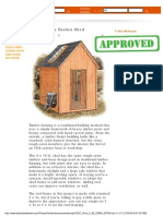 Woodworking - Plans - Timber Garden Shed - Part I