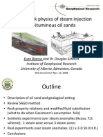 Seismic rock physics of steam injection in bituminous oil sands