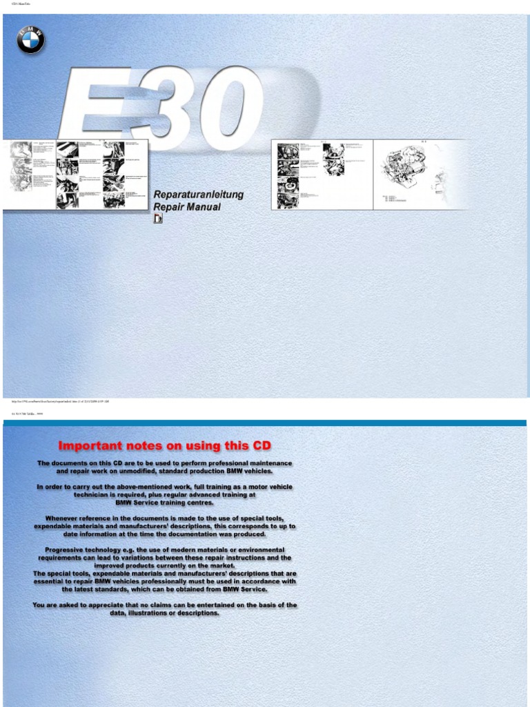 BMW E30 Bentley Repair Manual PDF | PDF | Automotive Industry