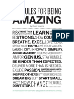 The Rules for Being Amazing