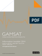GAMSAT Info Book 14