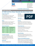 Amtech: LF-4300 Lead-Free Water Washable No-Clean Solder Paste