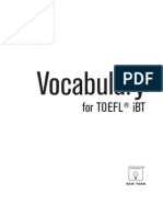 Vocabulary TOEFL IBT