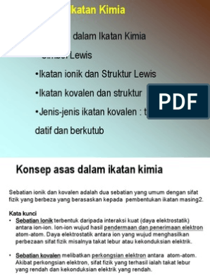 Contoh sebatian kovalen